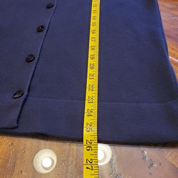 Talbots Dark Navy Cardigan Sweater in Size S - Picture 5 of 10